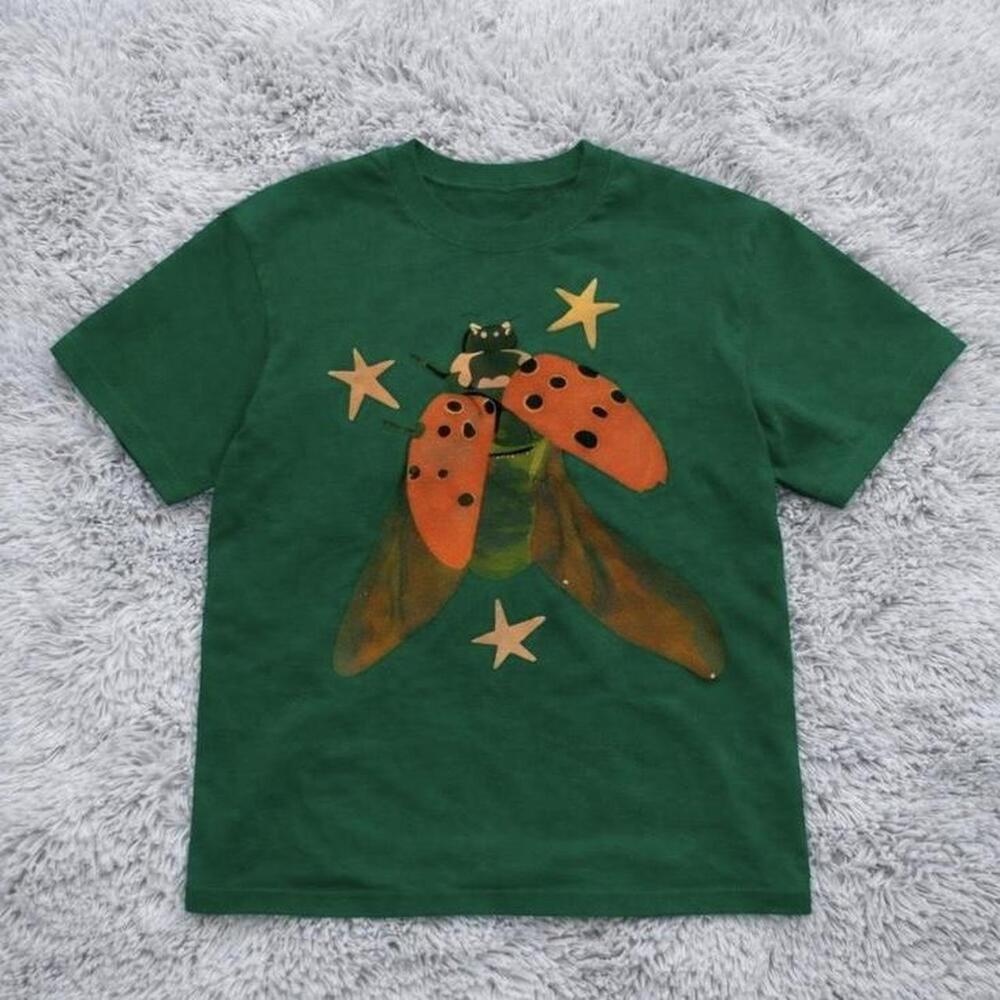 Green Ladybug Graphic Tee